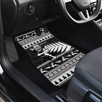New Zealand Christmas Rugby Personalised Car Mats Meri Kirihimete All Black Maori LT14 - Polynesian Pride