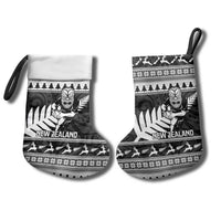 New Zealand Christmas Rugby Personalised Christmas Stocking Meri Kirihimete All Black Maori - Polynesian Pride
