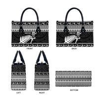 New Zealand Christmas Rugby Personalised Leather Bag Meri Kirihimete All Black Maori LT14 - Polynesian Pride