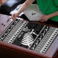New Zealand Christmas Rugby Personalised Puzzle Meri Kirihimete All Black Maori LT14 - Polynesian Pride