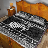 New Zealand Christmas Rugby Personalised Quilt Bed Set Meri Kirihimete All Black Maori LT14 - Polynesian Pride