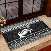 New Zealand Christmas Rugby Personalised Rubber Doormat Meri Kirihimete All Black Maori LT14 - Polynesian Pride