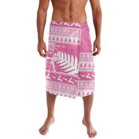 New Zealand Christmas Rugby Personalised Lavalava Meri Kirihimete All Black Maori Pink Version LT14 Pink - Polynesian Pride