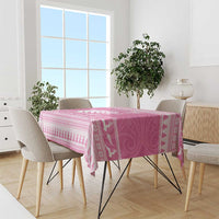 New Zealand Christmas Rugby Personalised Tablecloth Meri Kirihimete All Black Maori Pink Version LT14 - Polynesian Pride
