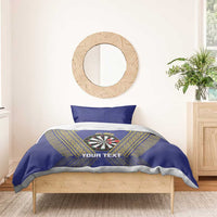Personalised Niue Darts Bedding Set Dart Board Hiapo Pattern - Polynesian Pride