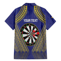 Personalised Niue Darts Family Matching Mermaid Dress and Hawaiian Shirt Dart Board Hiapo Pattern LT14 - Polynesian Pride