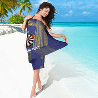 Personalised Niue Darts Sarong Dart Board Hiapo Pattern - Polynesian Pride