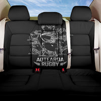 New Zealand Silver Fern Rugby Back Car Seat Cover Haka Aotearoa Kiwi Dance LT14 One Size Black - Polynesian Pride