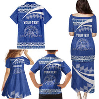 Personalised Tonga Tupou College Toloa Family Matching Puletasi and Hawaiian Shirt 160 Years Anniversary Tongan Ngatu Pattern LT14 - Polynesian Pride