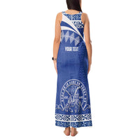 Personalised Tonga Tupou College Toloa Tank Maxi Dress 160 Years Anniversary Tongan Ngatu Pattern