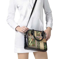 Beige Aotearoa Kowhaiwhai Pattern Shoulder Handbag NZ Maori Quilt Style