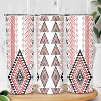 Aotearoa Taniko Skinny Tumbler Niho Taniwha Purapura Whetu Mix Poutama LT14 - Polynesian Pride