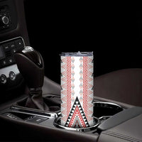 Aotearoa Taniko Skinny Tumbler Niho Taniwha Purapura Whetu Mix Poutama LT14 - Polynesian Pride