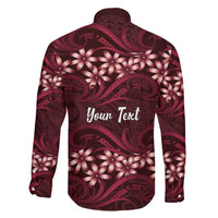 Personalised Cook Islands Mangaia Family Matching Off The Shoulder Long Sleeve Dress and Hawaiian Shirt Tiare Maori Polynesian Waves Tattoo LT14 - Polynesian Pride