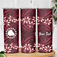 Personalised Cook Islands Mangaia Skinny Tumbler Tiare Maori Polynesian Waves Tattoo LT14 - Polynesian Pride