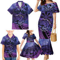 Philippines Father's Day Family Matching Mermaid Dress and Hawaiian Shirt Polynesian Tattoo Galaxy Vibes LT14 - Polynesian Pride