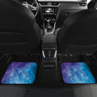 New Zealand Matariki Car Mats Aotearoa Maori New Year Manaia Galaxy Vibes LT14 Set 2pcs - Back Blue - Polynesian Pride