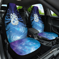 New Zealand Matariki Car Seat Cover Aotearoa Maori New Year Manaia Galaxy Vibes LT14 One Size Blue - Polynesian Pride