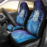 New Zealand Matariki Car Seat Cover Aotearoa Maori New Year Manaia Galaxy Vibes LT14 - Polynesian Pride