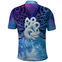 New Zealand Matariki Polo Shirt Aotearoa Maori New Year Manaia Galaxy Vibes LT14 - Polynesian Pride