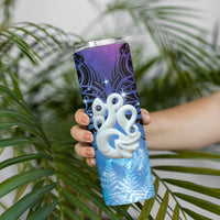 New Zealand Matariki Skinny Tumbler Aotearoa Maori New Year Manaia Galaxy Vibes LT14 - Polynesian Pride