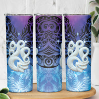 New Zealand Matariki Skinny Tumbler Aotearoa Maori New Year Manaia Galaxy Vibes LT14 - Polynesian Pride
