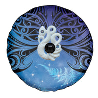 New Zealand Matariki Spare Tire Cover Aotearoa Maori New Year Manaia Galaxy Vibes LT14 - Polynesian Pride