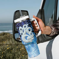 New Zealand Matariki Tumbler With Handle Aotearoa Maori New Year Manaia Galaxy Vibes LT14 - Polynesian Pride