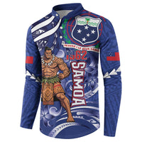 Samoa Independence Day Button Sweatshirt 1962 Proud Samoan Warrior