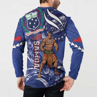 Samoa Independence Day Button Sweatshirt 1962 Proud Samoan Warrior