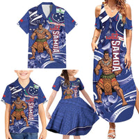 Samoa Independence Day Family Matching Summer Maxi Dress and Hawaiian Shirt 1962 Proud Samoan Warrior LT14 - Polynesian Pride