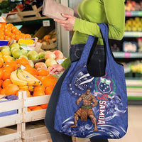 Samoa Independence Day Grocery Bag 1962 Proud Samoan Warrior