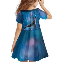 Paikea New Zealand Matariki Family Matching Off The Shoulder Long Sleeve Dress and Hawaiian Shirt Humpback Whale Taniko Motifs Ocean Vibes LT14 - Polynesian Pride
