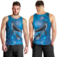 Paikea New Zealand Matariki Men Tank Top Humpback Whale Taniko Motifs Ocean Vibes LT14 - Polynesian Pride