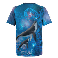 Paikea New Zealand Matariki Rugby Jersey Humpback Whale Taniko Motifs Ocean Vibes LT14 - Polynesian Pride