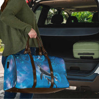 Paikea New Zealand Matariki Travel Bag Humpback Whale Taniko Motifs Ocean Vibes LT14 - Polynesian Pride
