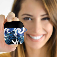 Piwakawaka New Zealand Matariki AirPods Case Maori New Year Silver Fern Blue Galaxy LT14 - Polynesian Pride