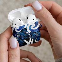 Piwakawaka New Zealand Matariki AirPods Case Maori New Year Silver Fern Blue Galaxy LT14 - Polynesian Pride