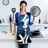 Piwakawaka New Zealand Matariki Apron Maori New Year Silver Fern Blue Galaxy LT14 - Polynesian Pride