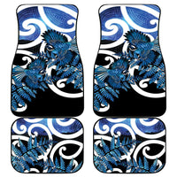 Piwakawaka New Zealand Matariki Car Mats Maori New Year Silver Fern Blue Galaxy LT14 - Polynesian Pride