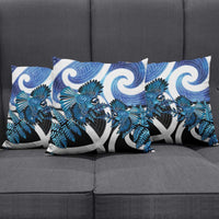 Piwakawaka New Zealand Matariki Pillow Cover Maori New Year Silver Fern Blue Galaxy LT14 - Polynesian Pride