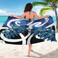 Piwakawaka New Zealand Matariki Sarong Maori New Year Silver Fern Blue Galaxy LT14 - Polynesian Pride
