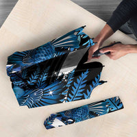 Piwakawaka New Zealand Matariki Umbrella Maori New Year Silver Fern Blue Galaxy LT14 - Polynesian Pride