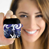 Piwakawaka New Zealand Matariki AirPods Case Maori New Year Silver Fern Purple Galaxy LT14 - Polynesian Pride