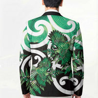 Piwakawaka New Zealand Matariki Blazer Maori New Year Silver Fern Green Galaxy LT14 - Polynesian Pride