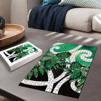 Piwakawaka New Zealand Matariki Puzzle Maori New Year Silver Fern Green Galaxy LT14 - Polynesian Pride