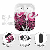 Piwakawaka New Zealand Matariki AirPods Case Maori New Year Silver Fern Pink Galaxy LT14 - Polynesian Pride
