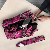 Piwakawaka New Zealand Matariki Umbrella Maori New Year Silver Fern Pink Galaxy LT14 - Polynesian Pride