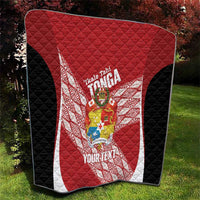 Tonga Rugby Custom Quilt Go ʻIkale Tahi Go Tongan Tapa Cloth