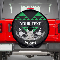 Personalised Aotearoa Rugby Spare Tire Cover New Zealand Maori Kete Matauranga Pattern LT14 - Polynesian Pride